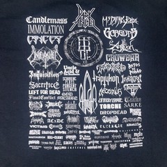 Maryland Deathfest XII 2014 T-Shirt L Black Gildan Dark Angel Immolation NWOT OG