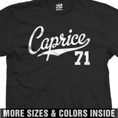 Caprice 71 Jersey T-Shirt | 1971 Classic Chevy Box Car Sports | Mens Tee Shirt