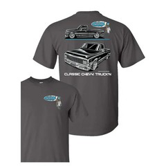 Chevy C10 Cheyenne Vintage Pickup Truck Graphic T-Shirt Retro Tee