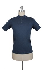 Fiori Di Lusso Navy Blue Solid Cotton Polo – (FL89239)