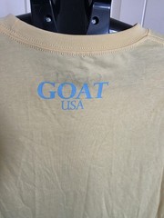 GOAT USA T-Shirt Adult Size Medium Banana Cream Yellow Soft Tee Shirt NWT M2
