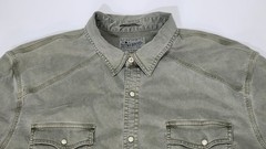 Lucky Brand & Co. Saturday Stretch Green Shirt Snap Button Down Men’s Size XL