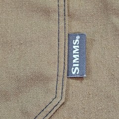 Simms Fishing Products Mens Large Brown Western Yoke Button Up Shirt Outdoor