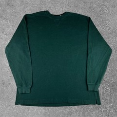 Adirondack by Savile Row Thermal Shirt Mens XL Green Waffle Knit Long Sleeve