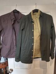 3x All Saints Hawthorne & Fuller Shirts Mens Size Small S Long Sleeve Cotton