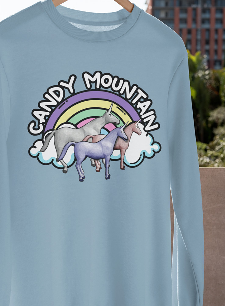 Charlie The Unicorn T-Shirt S-3XL Candy Mountain Ring Ring Hello Funny GIFT TEE