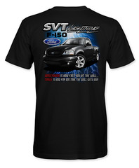 Ford SVT Lightning 2001-2002 Black Truck Full Color DTG PRINTED T-Shirt