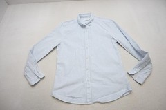 Topman Dress Shirt Striped Long Sleeve Stretch Casual Button Up Mens Sz Large