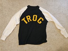 Vintage TROG (The Race Of Gentlemen) Official Racer Driver Shirt Sz. Medium NEW!