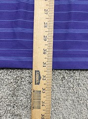 NIKE GOLF FIT DRY ACTIVEWEAR PERFORMANCE CASUAL STRIPE POLO SHIRT PURPLE MEN XL