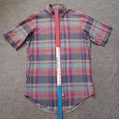 Polo Ralph Lauren Hand Woven Madras Plaid Shirt Men S Short Sleeve Button Down