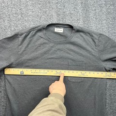 Taylor Stitch Pocket Tee Mens 46 Gray Heavy Bag Recycled Cotton T-Shirt