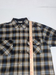 NorthWest Territory L/S Shirt Mens Large Brown Plaid Outdoors 100% Acrylic