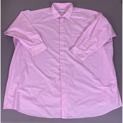 Van Heusen Flex Collar Dress Shirt Mens 22 35/36 Tall Pink Gingham Wrinkle Free