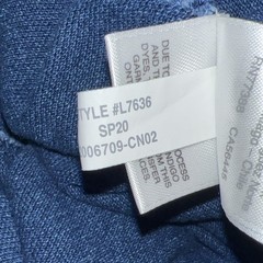 J. Crew Men’s Piqué Cotton Knit Polo Shirt in Indigo Dye Heritage Americana L