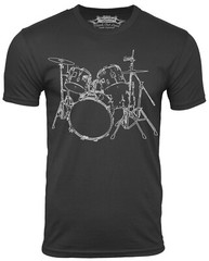Drums Cool Musician T-shirt Drummer Tee Drum set Cool Shirt