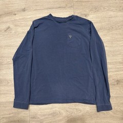 Bird Dogs Men’s Large Blue Long Sleeve Shirt Pocket Tee Casual Crew Neck *read*