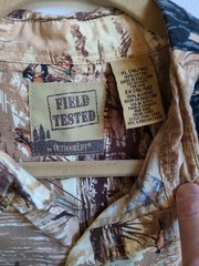 VTG Field Tested Outdoor Life Mens XL Shirt Duck Hunting Birds Dogs Button Down