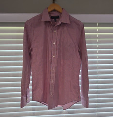 Banana Republic Non-Iron Classic Check Dress Shirt 14-14 1/2 32-33