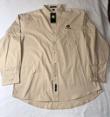 Port Authority Men’s Long Sleeve Button Down Shirt Beige Men’s 2XL NWT