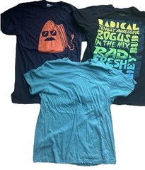 Men’s Lot of 3 Cotton Short Sleeve T-Shirts Black Green Navy Size Medium