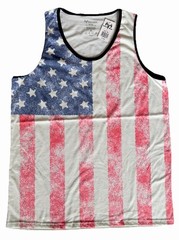 Buck Wear USA Flag Sleeveless Shirt Tank Top