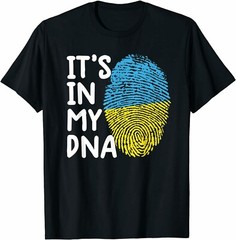 It’s In My DNA Ukraine Tee Ukrainian Ukraine flag Ukraine T-Shirt, Size M – 3XL