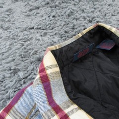 Dakota Shirt Mens Large Blue Ramie Cotton Flannel Quilted Lined Insulated Jacket