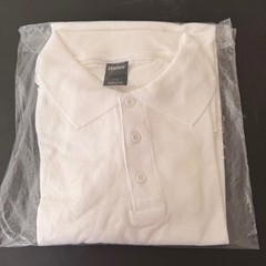 Hanes Men’s X-Temp Short Sleeve Polo Shirt Midweight Men’s Shirt White Size L