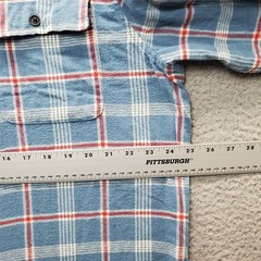 Lucky Brand Flannel Shirt Mens XL Multi Plaid Classic Fit Detailed Chest Pockets