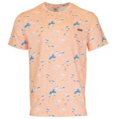 Salt Life Adult Large Orange Tactical Camo SLX Uvapor S/S With Pocket Salty NWT