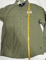 REI Co-op Sahara Men’s Medium Shirt Sage Green Long Sleeve Hiking UPF 50+ NWT