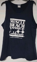 Muscle Beach Venice California Bodybuilding VTG Logo XL Tank Top