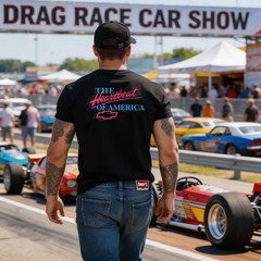 VINTAGE Style” Heartbeat Of America” original O.G. Style Pink and Blue M,L,XL,2X