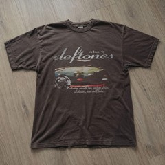 Deftones Brown Around The Fur T-Shirt Vintage Style Band Tee