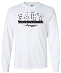 Cary North Carolina T-Shirt Long Sleeve Graphic tee