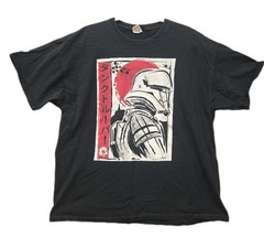 Star Wars Stormtrooper Samurai Graphic T Shirt Mens Black Anime Style Tee 2XL