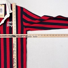 Rowing Blazers Rugby Shirt Mens Size XS Red Blue Striped Academia Varsity NEW