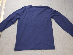 OshKosh Classic Shirt Mens Medium Blue Thermal Henley Long Sleeve 100% Cotton