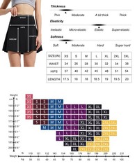 18″ High Waisted Tennis Skirt for Women Skorts Skirts with Pockets Casual Mod…