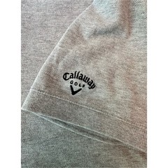 Callaway Golf Sport Gray Polo Shirt Men Large 100% Combed Cotton Vintage Pique