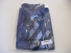 Fortino Landi Dress Shirt Tie Handkerchief – 17-17 1/2 — 36-37 – XL Long New