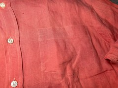 Vilebrequin Long Sleeve 100% Linen Shirt Size Unknown Lightweight