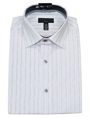 Alfani AlfaTech Striped Stain Resistant Button Down Men’s Dress Shirt NWT