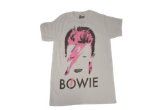 David Bowie Mens Aladdin Sane White T-Shirt New S, M, 2XL