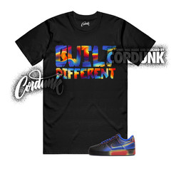 Air Force 1 Low Retro Heat Map Black Racer Blue T Shirt Match BUILT