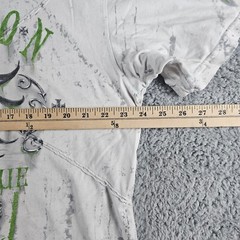 Affliction Shirt Mens 2XL XXL Gray Short Sleeve Distressed MMA Biker Live Fast