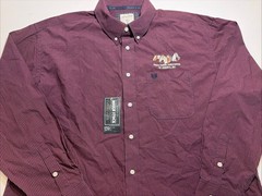 Western Cowboy Pinto Horse Association Embroidered Men XL Button Down Shirt