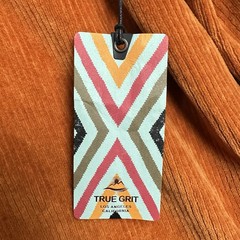 True Grit Corduroy Shirt Jacket Jacket Mens XL Orange Preppy Western Work NEW