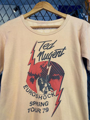 Vtg 70s Ted Nugent Band T shirt Spring Tour PA290